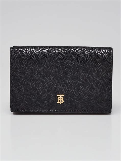 burberry lark tb grainy wallet|Burberry Black Grainy Leather Lark TB Compact Wallet .